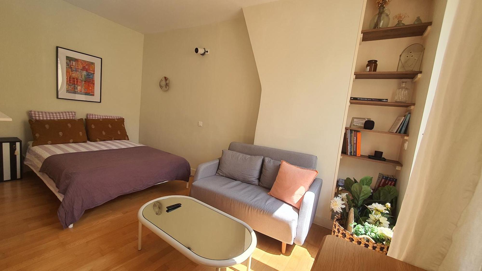 Studio Calme Et Ensoleille Entierement Renove Paris Luaran gambar