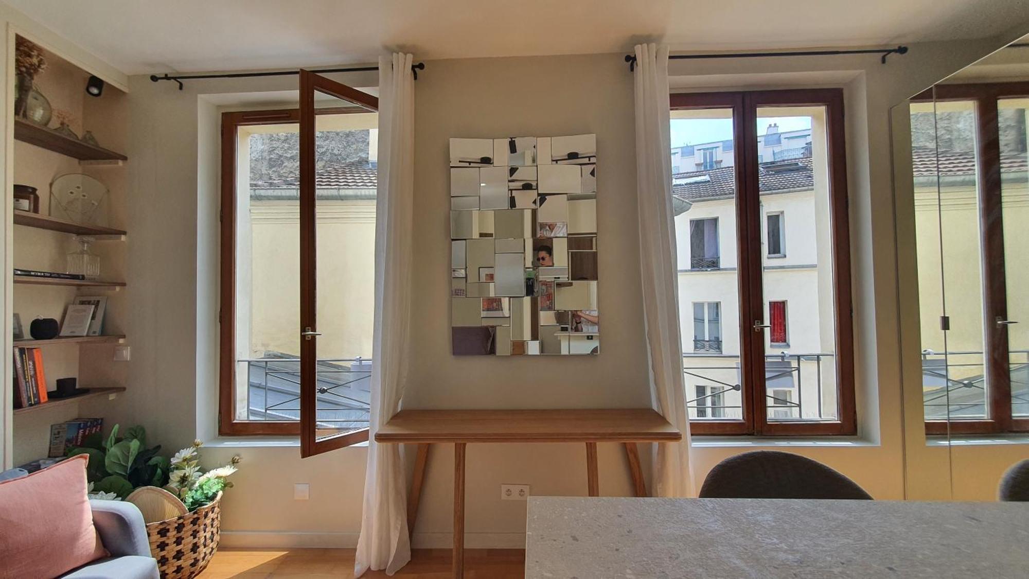 Studio Calme Et Ensoleille Entierement Renove Paris Luaran gambar